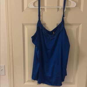 Blue Lace Trim Women's sleep cami